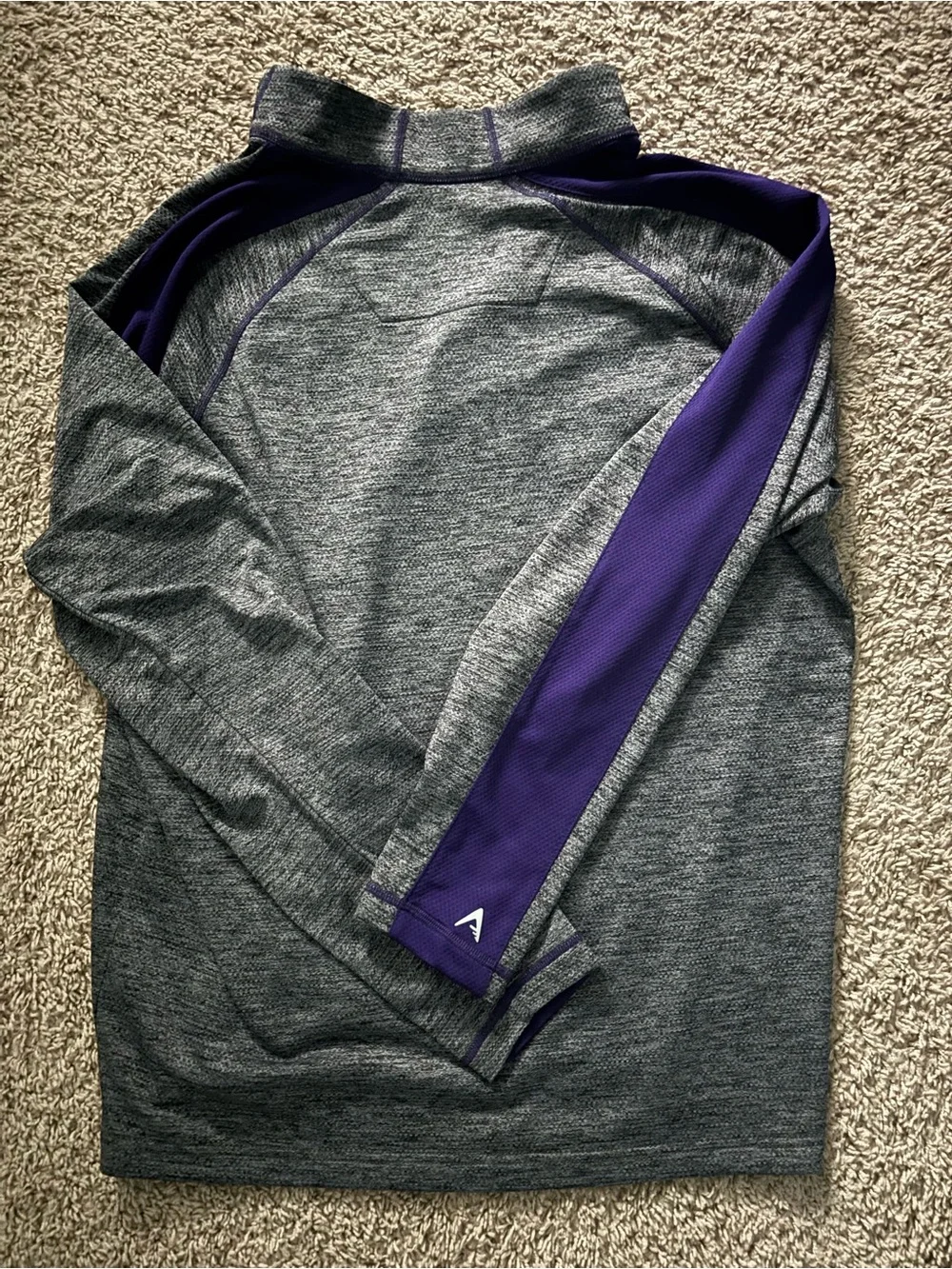 Antigua Charlotte Hornets Men's Heathered Gray Quarter-Zip Pullover